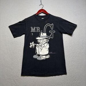Sun Sportswear T-Shirt Mens Small Black Garfield Mr. G 1978 Vintage 70s USA XS